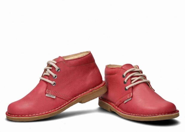 Men's ankle boot NAGABA 075 red rustic leather