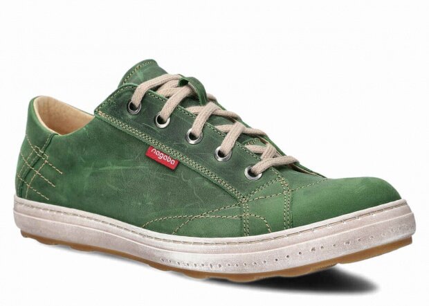 Men's shoe NAGABA 410 green crazy leather