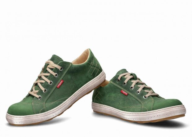 Men's shoe NAGABA 410 green crazy leather
