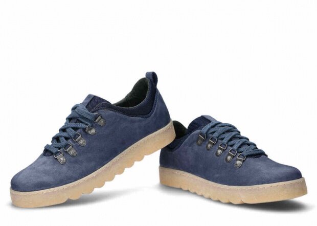 Shoe NAGABA 104 navy blue samuel leather