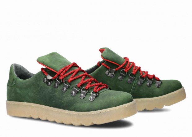 Shoe NAGABA 325 green crazy leather