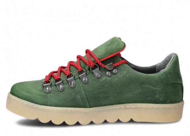 Shoe NAGABA 325 green crazy leather