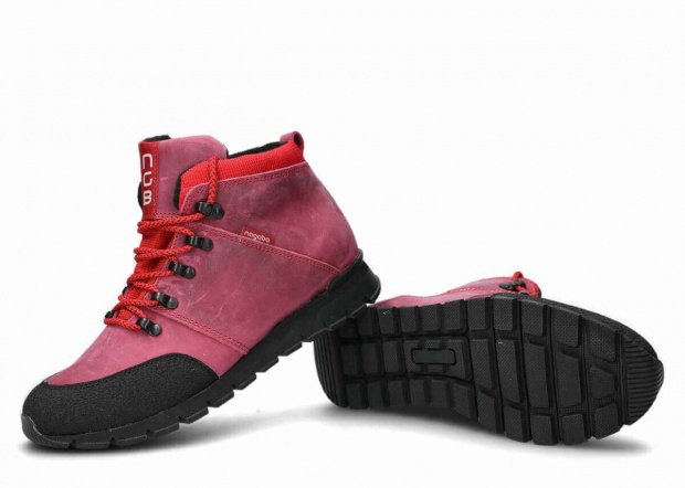 Trekking ankle boot NAGABA 072 pink crazy leather