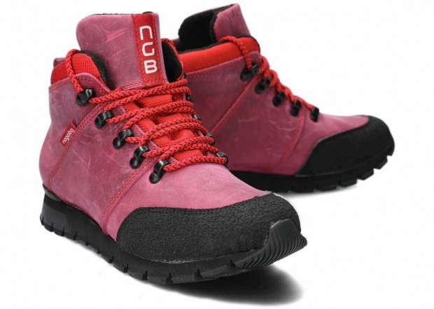 Trekking ankle boot NAGABA 072 pink crazy leather