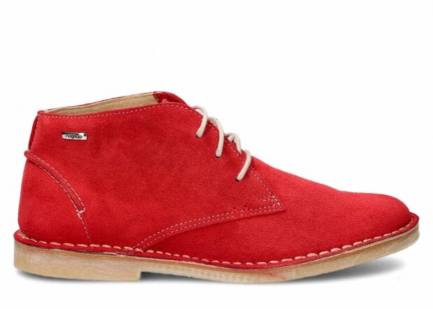 Men's ankle boot NAGABA 422 red velours leather