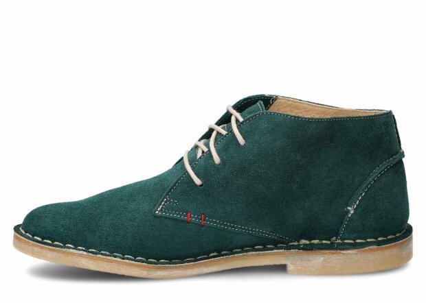 Men's ankle boot NAGABA 422 emerald velours leather