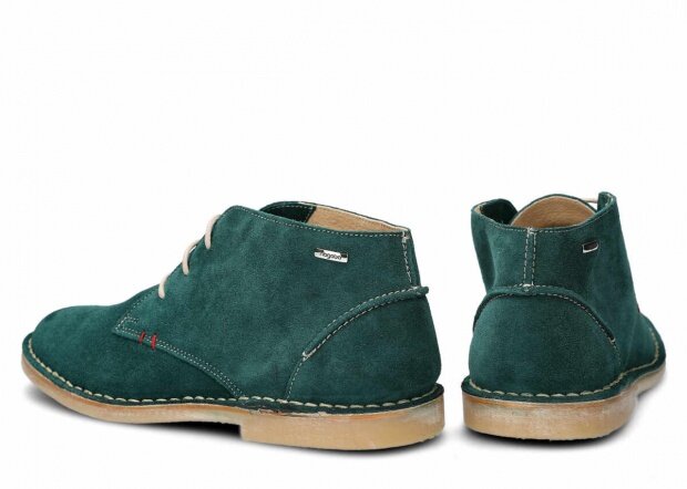 Men's ankle boot NAGABA 422 emerald velours leather