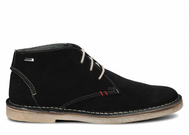 Men's ankle boot NAGABA 422 black velours leather