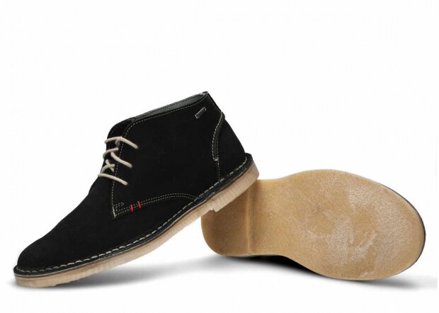 Men's ankle boot NAGABA 422 black velours leather