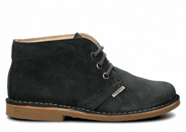 Men's ankle boot NAGABA 075 graphite velours leather