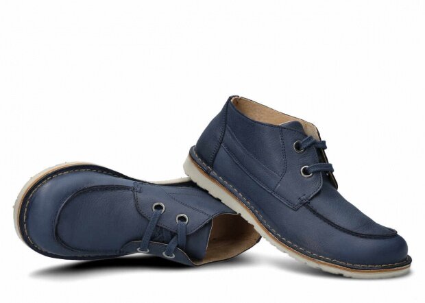 Shoe NAGABA 280 navy blue rustic leather