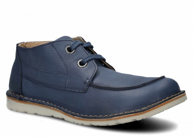 Shoe NAGABA 280 navy blue rustic leather