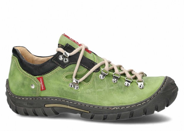 MEN TREKKING BOOTS MODEL 055 LIGHT GREEN CRAZY - SIZE 44