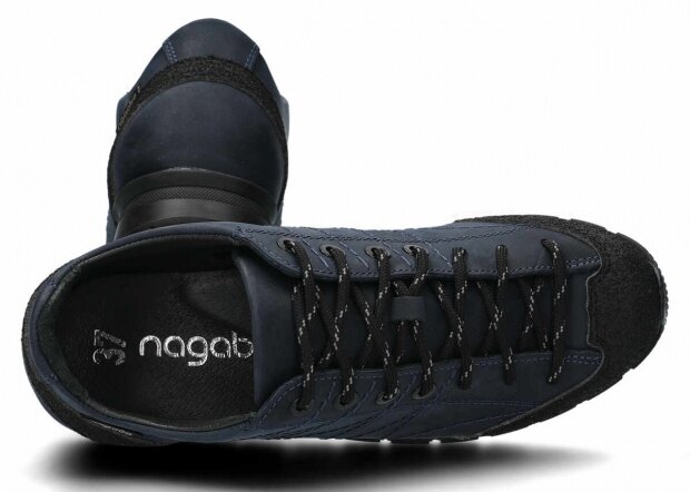Trekking shoe NAGABA 121 navy blue crazy leather