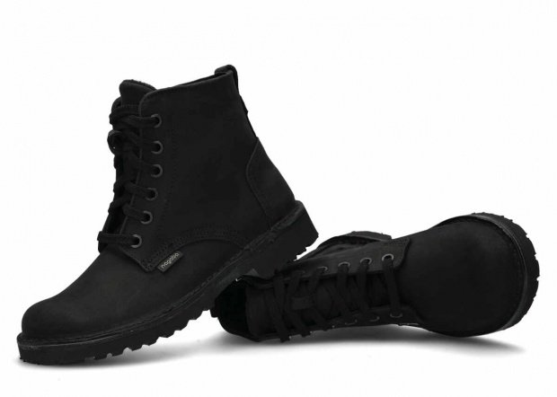 Hiking boot NAGABA 094 black crazy leather