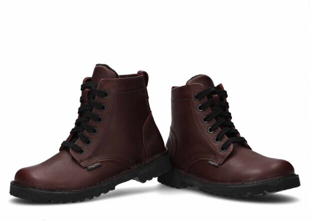 Hiking boot NAGABA 094 burgundy faeda leather