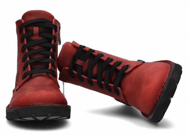Hiking boot NAGABA 094 red crazy leather