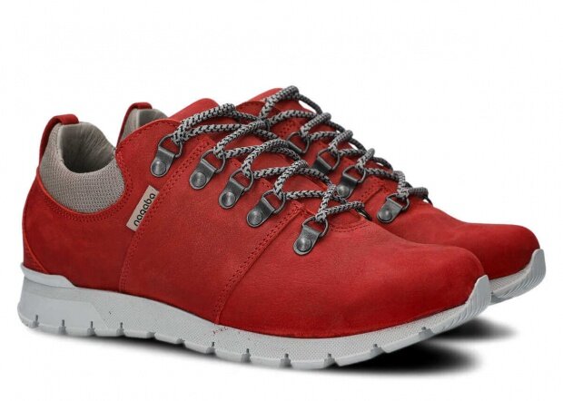 Trekking shoe NAGABA 070 red campari leather