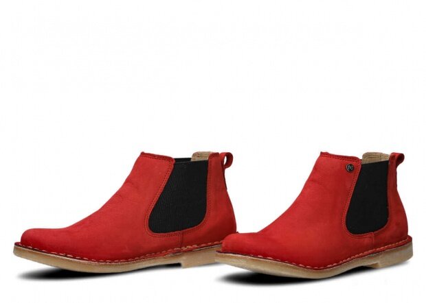 Women's ankle boot NAGABA 085 red samuel leather