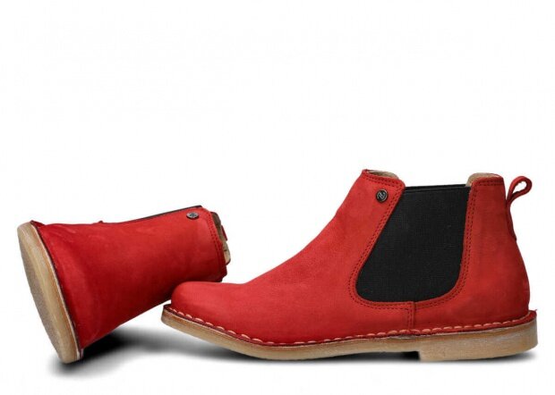 Women's ankle boot NAGABA 085 red samuel leather