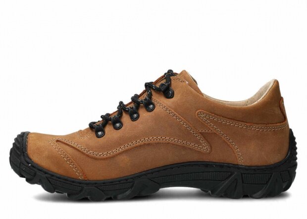 Men's trekking shoe NAGABA 400 brown crazy leather