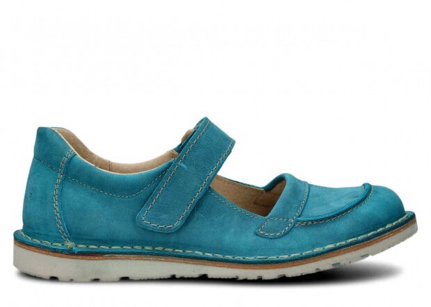 Women's shoe NAGABA 131 turquoise crazy leather