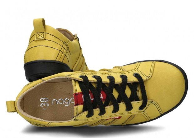 Shoe NAGABA 247 yellow rustic leather