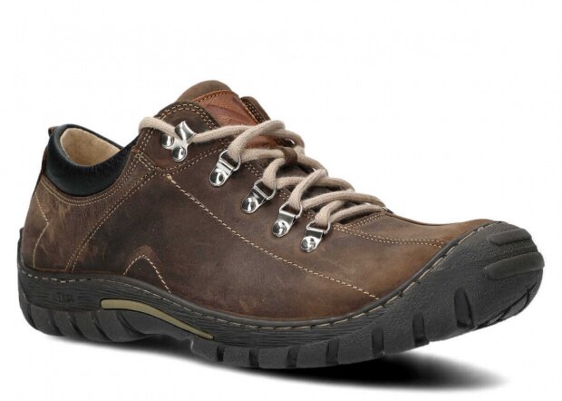 Men's trekking shoe NAGABA 455 olive crazy leather
