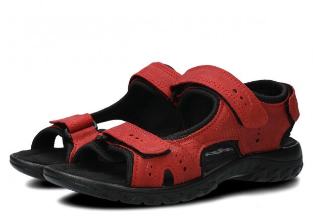 Women's sandal NAGABA 264 red campari leather