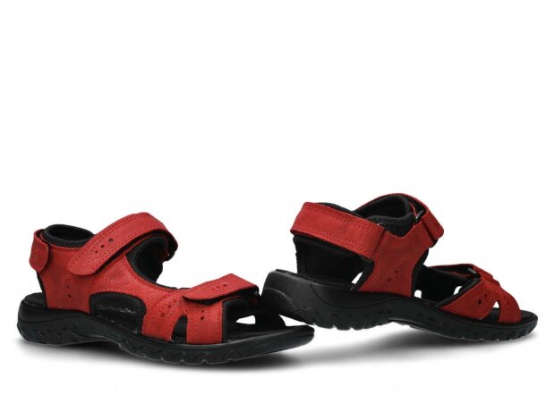 Women's sandal NAGABA 264 red campari leather