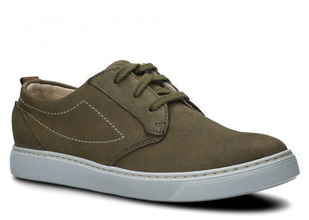 Shoe NAGABA 033 khaki samuel leather