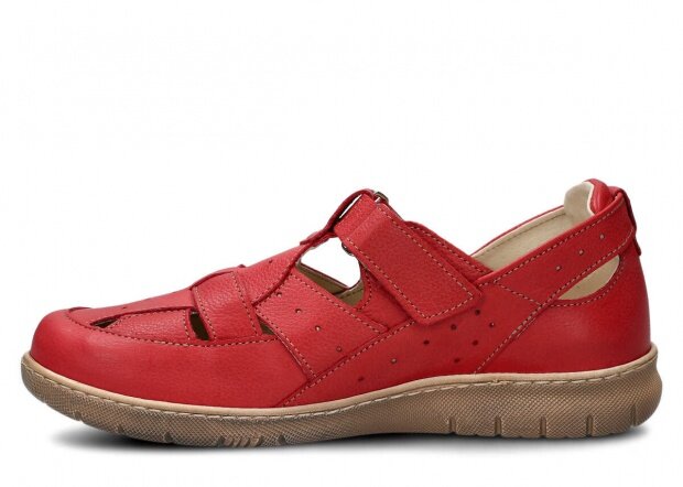 Shoe NAGABA 332 red rustic leather