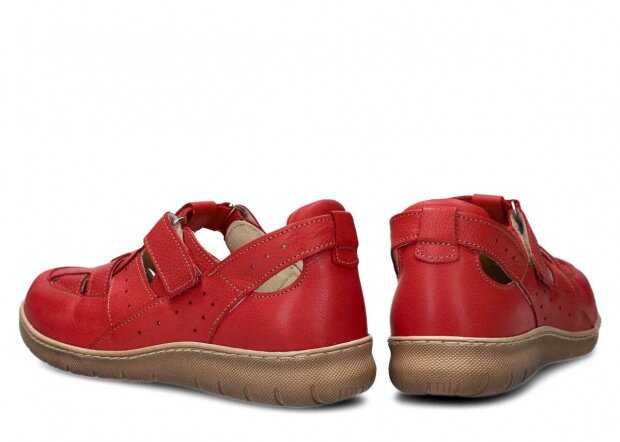 Shoe NAGABA 332 red rustic leather