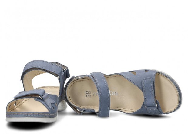Women's sandal NAGABA 102 light blue samuel leather