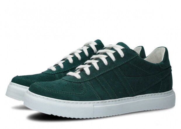 Shoe NAGABA 015 emerald velours leather