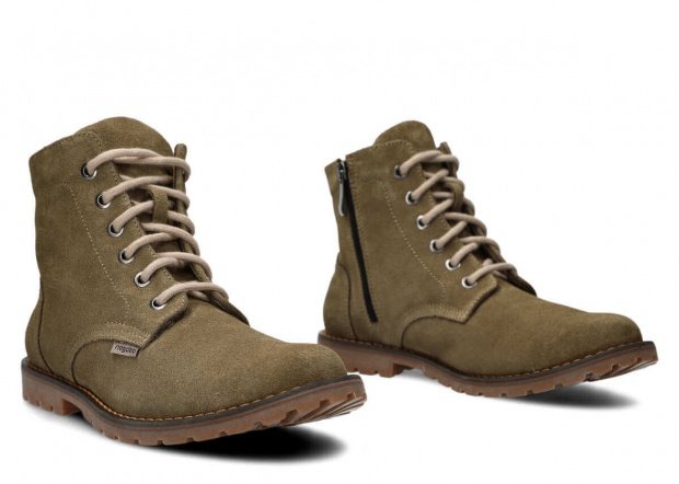 Men's hiking boot NAGABA 089 olive velours leather