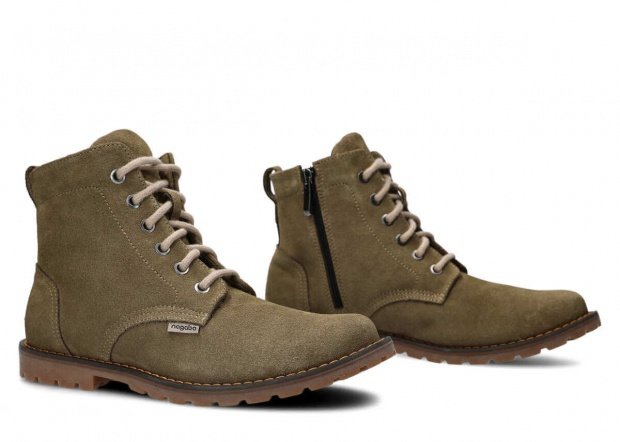 Men's hiking boot NAGABA 089 olive velours leather