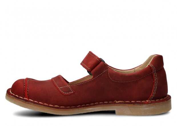 Women's shoe NAGABA 131 TOBE red crazy leather