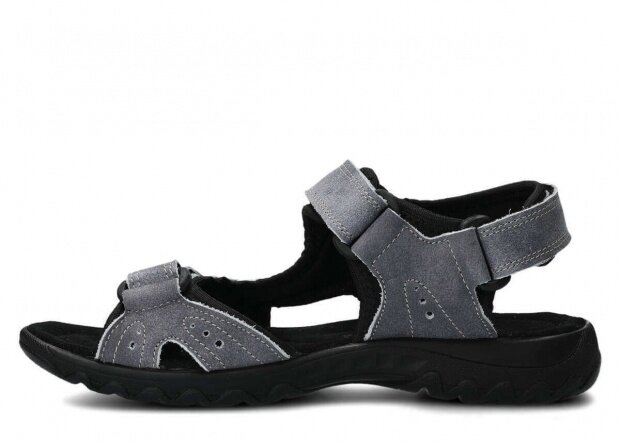 Women's sandal NAGABA 264 grey sportiv leather