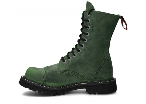 Combat booty NAGABA 10H green crazy leather