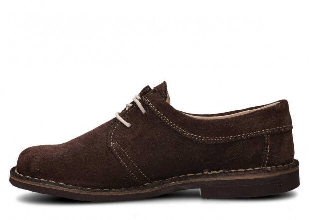 Men's shoe NAGABA 077 brown velours leather