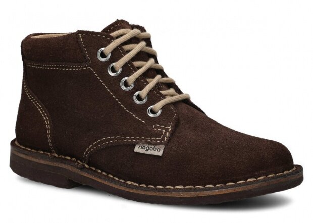 Ankle boot NAGABA 079 brown velours leather