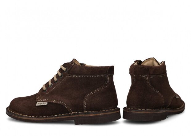 Ankle boot NAGABA 079 brown velours leather