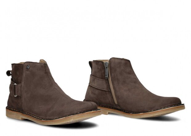 Women's ankle boot NAGABA 086 olive samuel leather