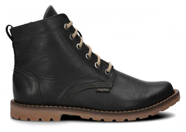 Men's hiking boot NAGABA 089 black rustic leather