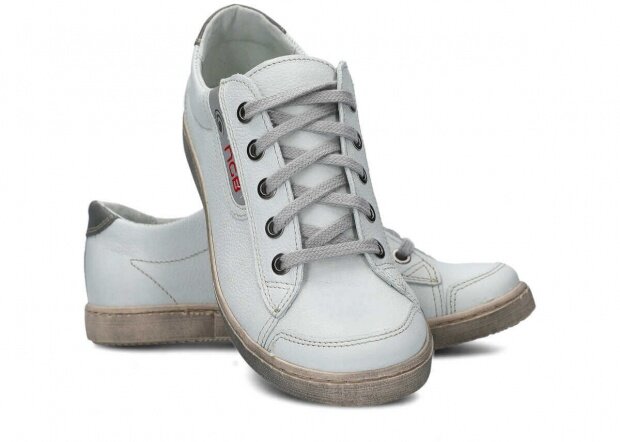 Shoe NAGABA 260 white rustic leather