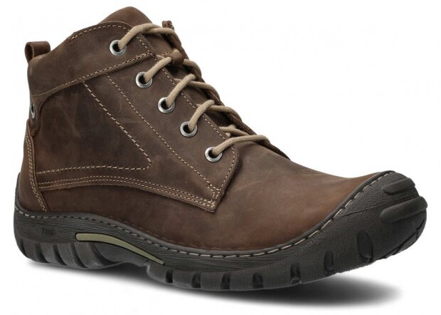 Men's ankle boot NAGABA 436 olive crazy leather