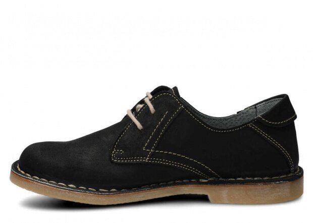 Shoe NAGABA 081 black samuel leather