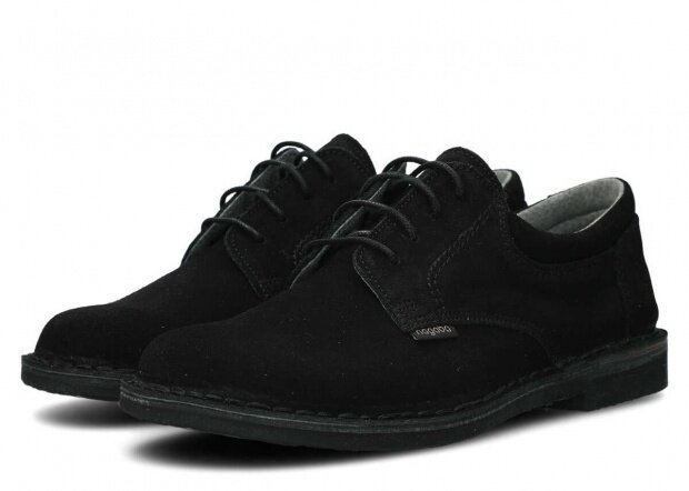 Men's shoe NAGABA 001 black velours leather