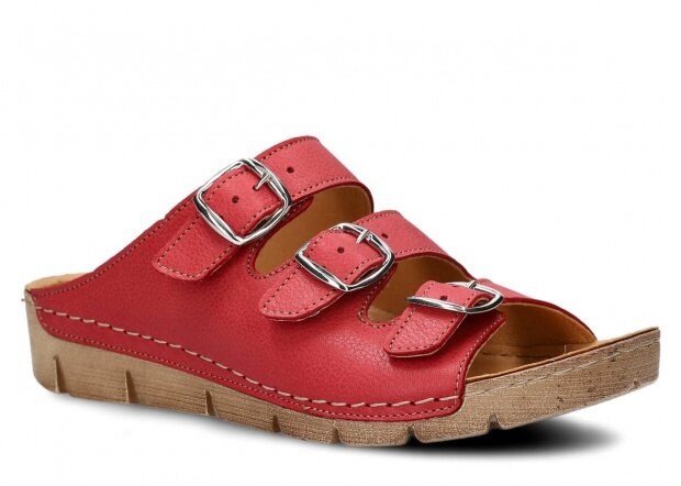 Women's sandal NAGABA 106 red rustic leather